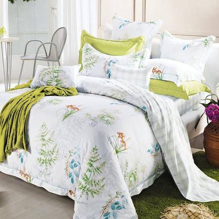 三夢(mèng)家紡 60貢緞長(zhǎng)絨棉 清宇四件套 200 230圖片大全 郵樂(lè)官方網(wǎng)站