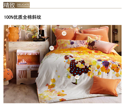 尚瑪可 全棉斜紋磨毛三件套 秋日甜心-所有-套件系列-兒童卡通系列|LOVO 羅萊家紡旗艦店